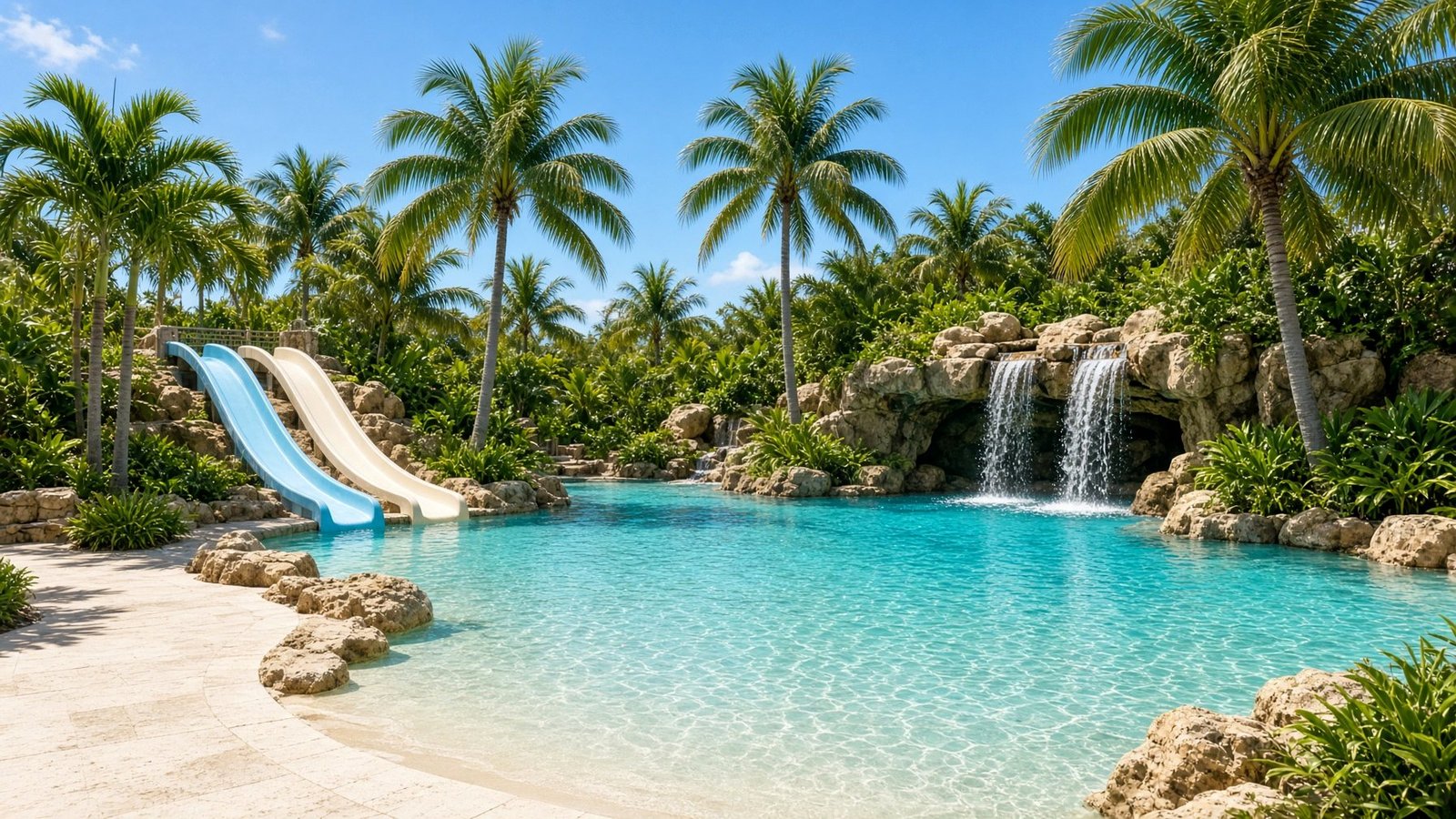 Lagoon resort pool