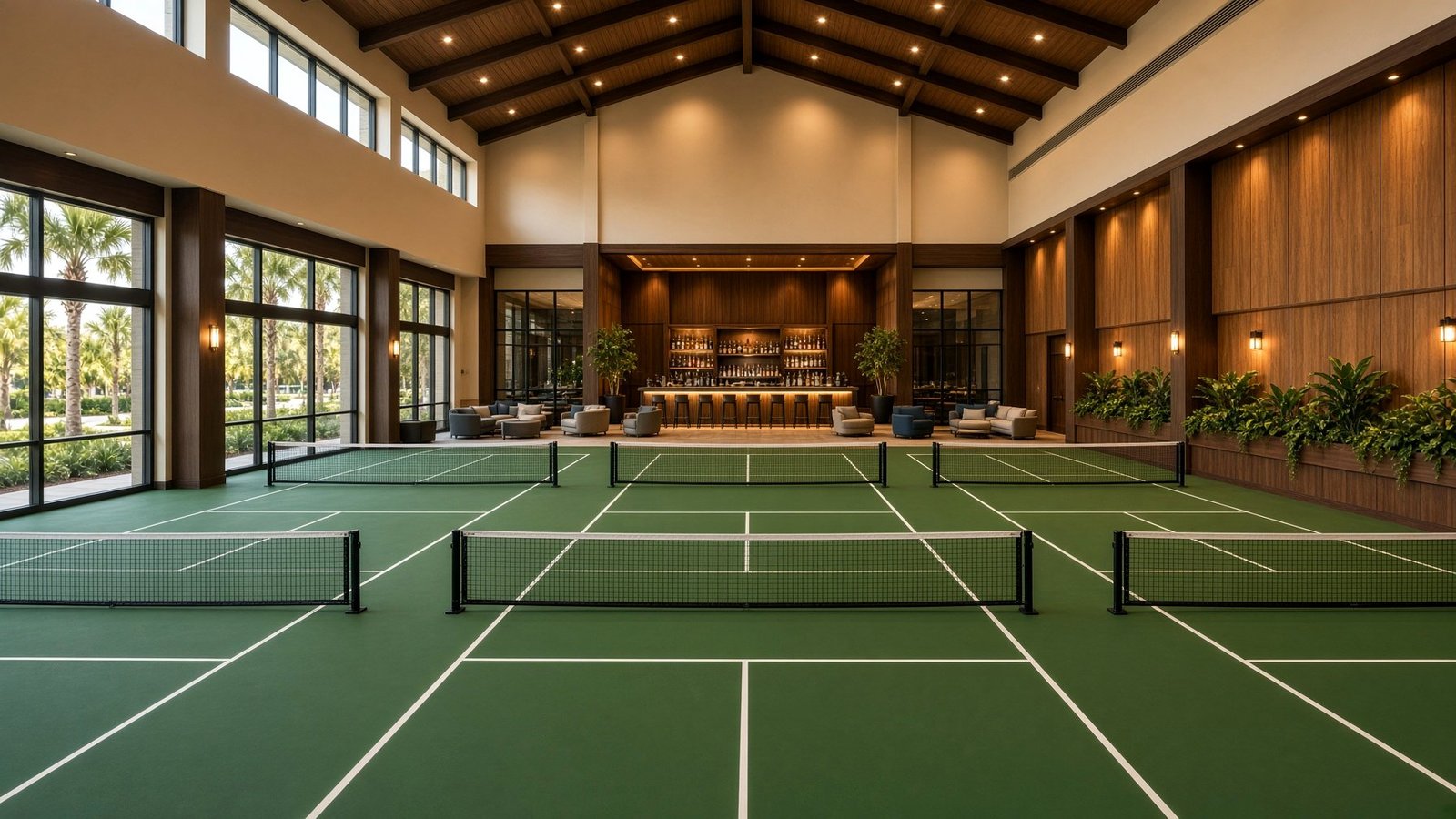 Indoor pickleball